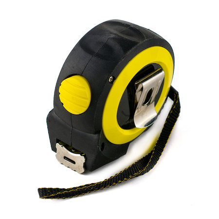 construction meter - tape measure isolated on a white background. High quality photo