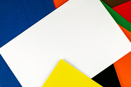 multicolor abstract background made of colored paper sheets