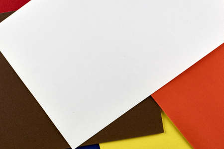 multicolor abstract background made of colored paper sheets. High quality photoの写真素材