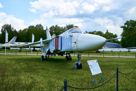 16/06/2022 Central Museum of the Air Force at the Air Force Academy, Monino, Moscow region Su-25 Grach Frogfoot is a Soviet attack aircraft, an armored subsonic military aircraft. high quality photoのeditorial素材