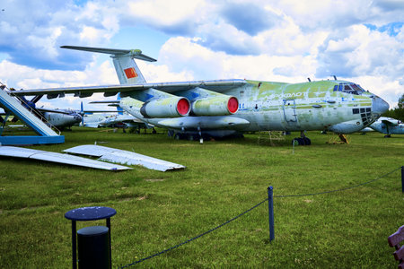 16/06/2022 Central Museum of the Air Force at the Air Force Academy, Monino, Moscow region IL-76M Russian heavy military transport aircraft,. high quality photoのeditorial素材