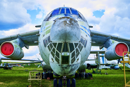 16/06/2022 Central Museum of the Air Force at the Air Force Academy, Monino, Moscow region IL-76M Russian heavy military transport aircraft,. high quality photoのeditorial素材