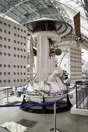 17/06/2022 Russia Moscow VDNH Pavilion Cosmos Mars-3 is a Soviet automatic interplanetary station of the fourth generation of the Mars space program. high quality photoのeditorial素材