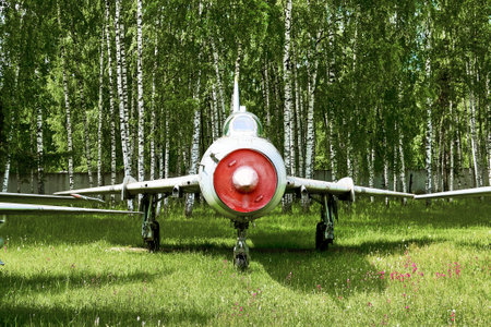 16/06/2022 Central Museum of the Air Force at the Air Force Academy, Monino, Moscow region Su-17 Fitter is a Soviet fighter-bomber developed in the first half of the 1960s. high quality photoのeditorial素材