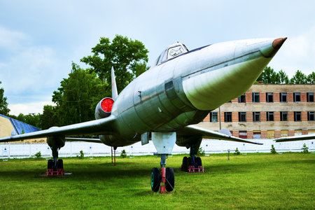 16/06/2022 Central Museum of the Air Force at the Air Force Academy, Monino, Moscow region Tu-22 Blinder is a Soviet long-range heavy supersonic aircraft designed by Tupolev Design Bureau. high quality photoのeditorial素材