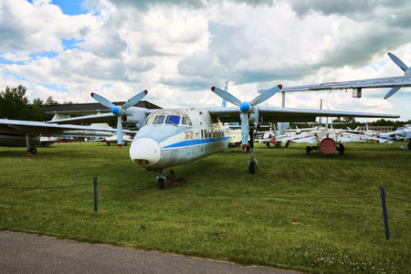 16/06/2022 Central Museum of the Air Force at the Air Force Academy, Monino, Moscow region Be-32 multi-purpose transport aircraft. high quality photoのeditorial素材