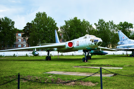 16/06/2022 Central Museum of the Air Force at the Air Force Academy, Monino, Moscow region Tu-16K long-range bomber, multi-purpose heavy aircraft. high quality photoのeditorial素材