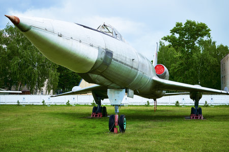 06.16.2022 Central Museum of the Air Force at the Air Force Academy, Monino, Moscow region Tu-22 Blinder is a Soviet long-range heavy supersonic aircraft designed by Tupolev Design Bureauのeditorial素材