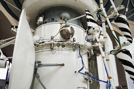 06.17.2022 Russia Moscow VDNH Pavilion Cosmos Mars-3 is a Soviet automatic interplanetary station of the fourth generation of the Mars space programのeditorial素材