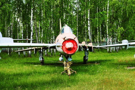 16/06/2022 Central Museum of the Air Force at the Air Force Academy, Monino, Moscow region Su-17UM3 Fitter-G two-seat combat training aircraft. high quality photoのeditorial素材