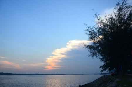 fire within earth and skyの写真素材