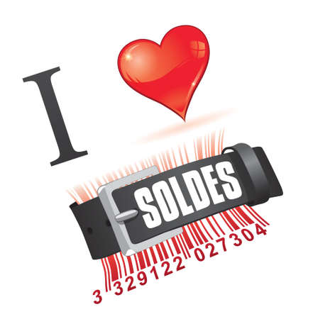 i love shopping - retailのイラスト素材