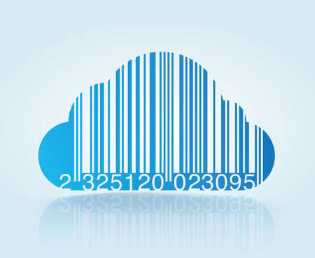 the coud and ecommerceのイラスト素材