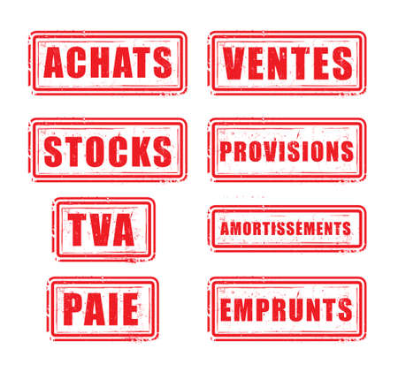 buffers Purchases, sales, inventory, supplies, VATのイラスト素材