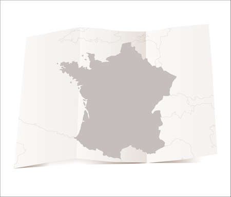 map of Franceのイラスト素材