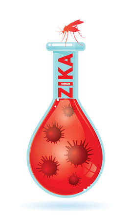 zika virusのイラスト素材