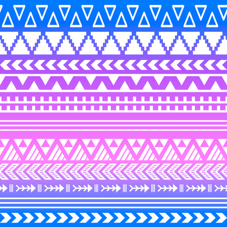 Ethnic boho tribal indian seamless pattern. Colorful pattern for textile design. Vector illustration.のイラスト素材