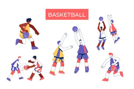 Basketball concept. Vector illustration.のイラスト素材