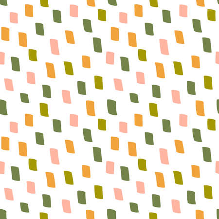 Abstract seamless pattern with hand drawn elements.のイラスト素材