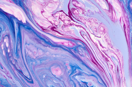 Fluid Art. Abstract colorful background, wallpaper. Mixing  paints. Modern art. Marble texture