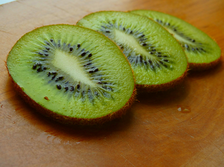 Fresh , healthy and delicious kiwi fruitの写真素材