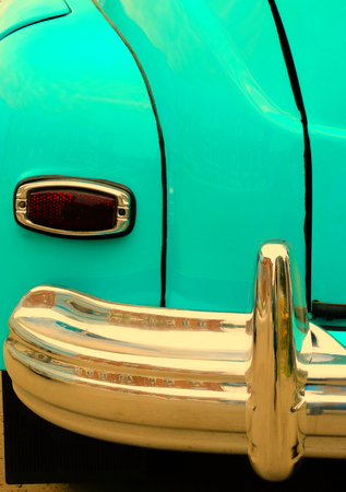 Old retro car on exhibition 40s 50s 60s vintage style time generation rarityの写真素材
