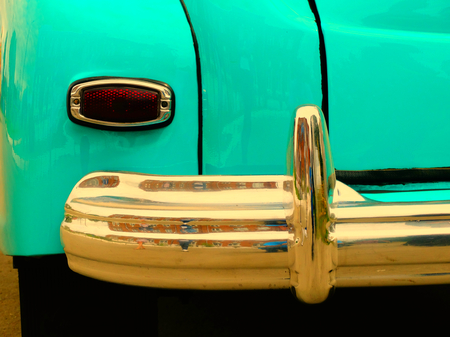 Old retro car on exhibition 40s 50s 60s vintage style time generation rarityの写真素材