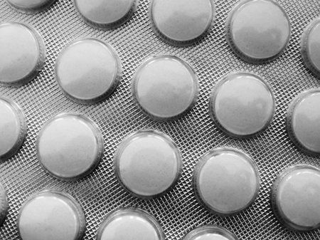 Tablets from the disease medicine vitamins immunityの写真素材