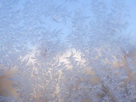 Patterns on glass nature frost winter cold drawings christmas iceの写真素材