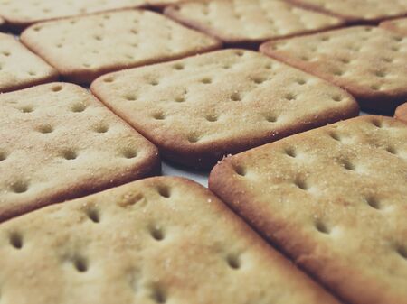 Delicious fresh cookies cracker baking kitchen taste fragrance foodの写真素材
