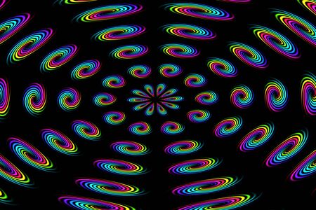 Design drawing illustration fashion modern style creative pattern glow texture abstract wallpaper background colorful designの写真素材