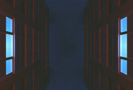 Night in the city wallpaper background texture tone colorful minimalism abstract future architecture...