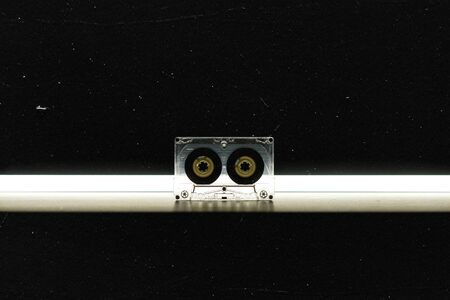 Audio cassette music background wallpaper background cover 70s 80s 90s top effect retro old vintage style modern trend melody nostalgia song music sound party danceの写真素材