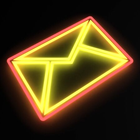 Neon Envelopeの写真素材