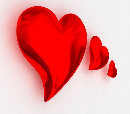 3 HEART の写真素材