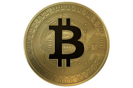 Bitcoin coin gold crypto currencyの写真素材