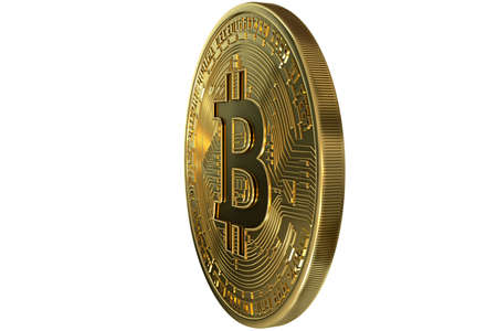 Bitcoin coin gold crypto currencyの写真素材