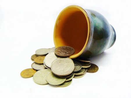 money from the capsuleの写真素材