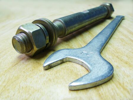 Details and wrenchの写真素材