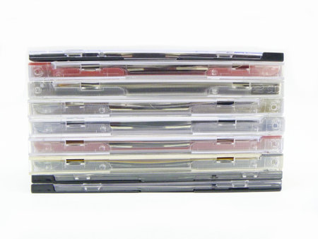 Kit disk DVD on white background in packing