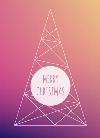 Christmas tree, minimalist designのイラスト素材