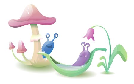 Happy monstersのイラスト素材