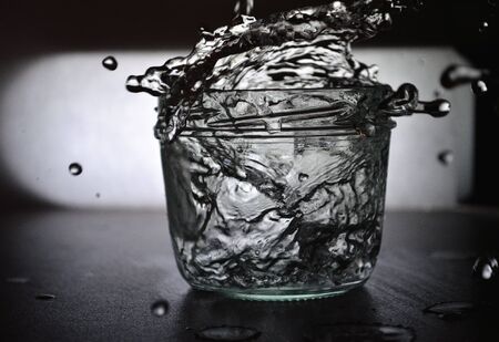 Water and Glassの写真素材