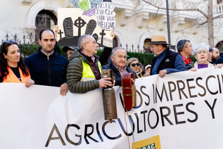 Demonstration of Farmers protesting against unfair pricesのeditorial素材