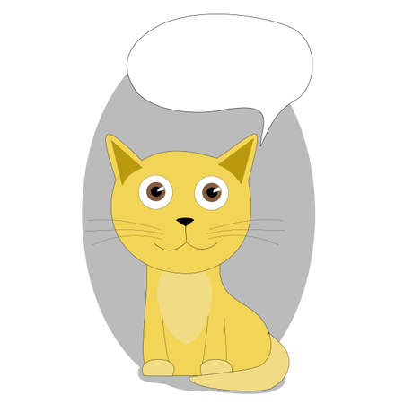 fun  cat cartoon vector illustration.の写真素材
