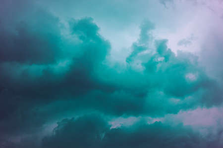 Beautiful artistic sky in turquoise.の写真素材