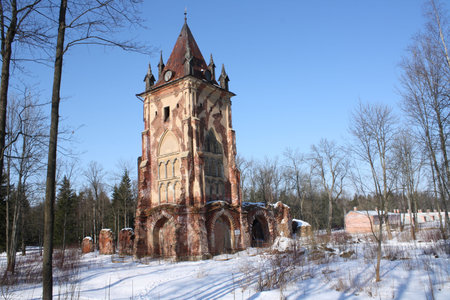 gothic tower の写真素材