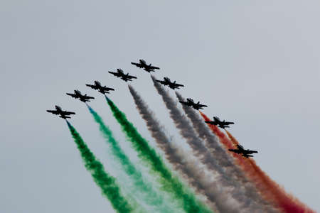 Airshow in Italy, near Parmaのeditorial素材