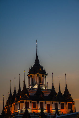 Charming Ratchanadda temple of Bangkok