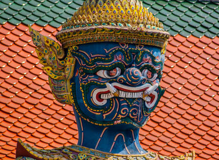 Beautiful detail of thai templeの写真素材